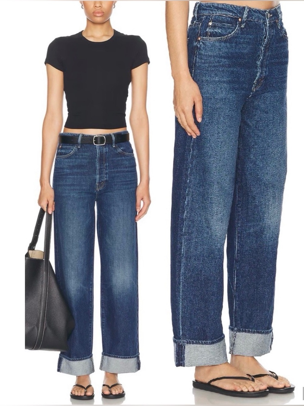 NWT MOTHER SUPERIOR Jeans Spitfire Nerdy Cuff Did You Bring Me Anything? Size 28 - Picture 1 of 14